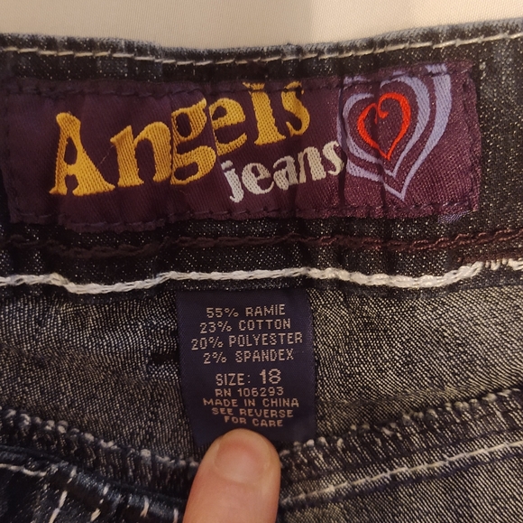 Angels denim Bermuda shorts size 18 - Picture 5 of 5